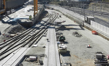 La obra ferroviaria supuso el 16,5 por ciento de lo licitado en el primer cuatrimestre de 2015