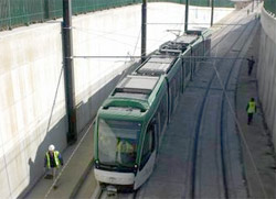 Metro de Granada reanuda las pruebas dinmicas