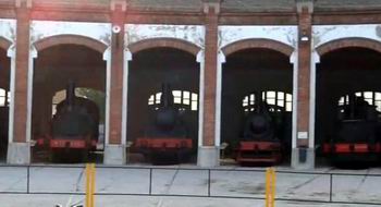 Vdeo de la rotonda de locomotoras del Museo del Ferrocarril de Catalua