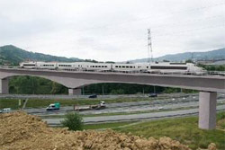 Concluye la construccin del viaducto sobre el ro Nervin, en el ramal vizcaino de la Y vasca 