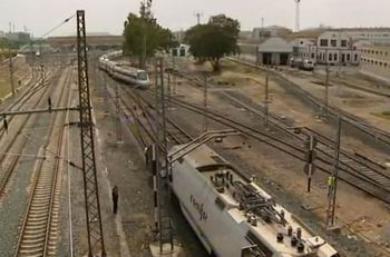 Accidente ferroviario en Sevilla sin da�os personales