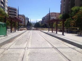 Metro de Granada concluye las obras de plataforma y va del tramo Villarejo-Avenida de los Andaluces