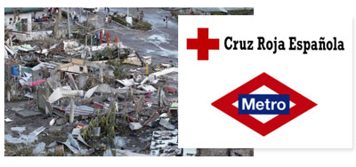 Metro de Madrid y Cruz Roja abren una cuenta de ayuda a Filipinas