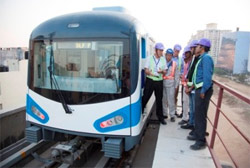 Comienza a operar la lnea de Metro de Gurgaon, en el rea metropolitana de Delhi