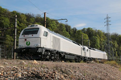 La locomotora EURO 4000 de Vossloh España transportará el tren diésel más largo de Europa 
