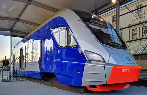 Expuesta al público en Moscú la maqueta de los nuevos trenes eléctricos rusos