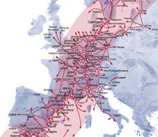 Los corredores europeos Atlántico y Mediterráneo de mercancías reciben setenta solicitudes de surco para 2015