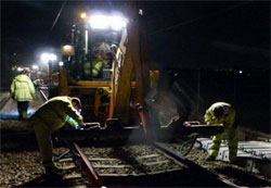 Comienzan las obras de renovación de vía en el tramo Valencia-Sagunto del Corredor Mediterráneo