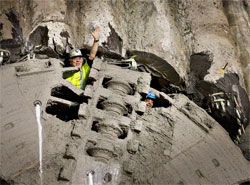 Las tuneladoras avanzan en la excavaci�n de la l�nea del metro circular de Copenhague