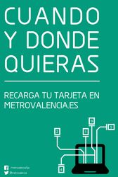 Metrovalencia estrena la recarga online de sus títulos de viaje 