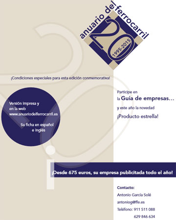 Abierta la participación en el Anuario del Ferrocarril 2015