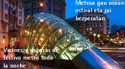 Metro Bilbao circulará ininterrumpidamente los viernes, sábados y domingos hasta finales de septiembre