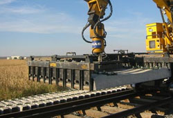 Obras de mejora de la infraestructura en el tramo Bellvitge-El Prat de Llobregat, en Barcelona 