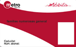 Los ttulos para familias numerosas de Metrovalencia cumplen tres aos, con 9.301 tarjetas vendidas