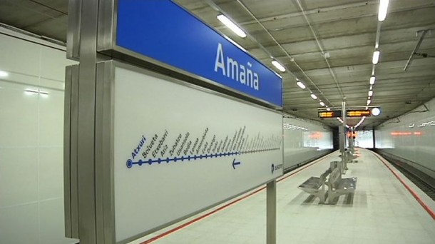 En servicio la nueva estacin de Amaa de Euskotren, en el municipio guipuzcoano de Eibar 