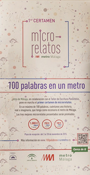 Metro de Málaga presenta el primer concurso de microrrelatos “100 palabras en un metro”