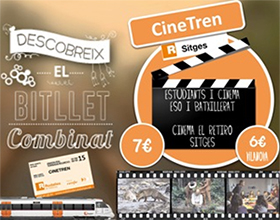 Cercanías de Cataluña ofrece el Billete Combinado Cinetren 