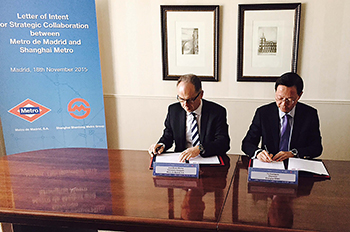Metro de Madrid firma un acuerdo de colaboracin con Metro de Shanghi