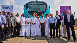 Entregada la primera unidad para el metro de la ciudad india de Kochi