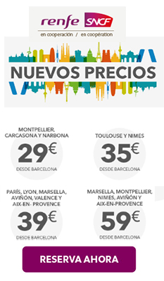 Campaña promocional para viajar entre Cataluña y Francia por 39 euros 