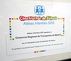 El Consorcio Regional de Transportes de Madrid renueva su colaboracin con Aldeas Infantiles