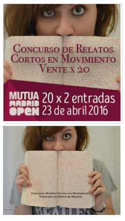 Concurso “Relatos Cortos en Movimiento Vente x 20”, en Metro de Madrid