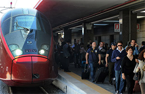Incremento del 39,5 por ciento de los viajeros del operador italiano de alta velocidad NTV, en 2015