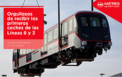 Entregados los dos primeros trenes de CAF para el Metro de Santiago de Chile