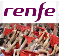 Un 2 por ciento más de viajeros ha utilizado el tren durante las fiestas de San Fermín