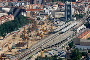 Adjudicadas las obras de urbanización del Parc Central, sobre la cubierta de la estación de Girona
