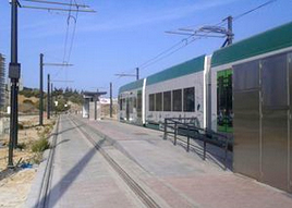 El tren tranvía de la Bahía de Cádiz reanuda las pruebas dinámicas en Chiclana
