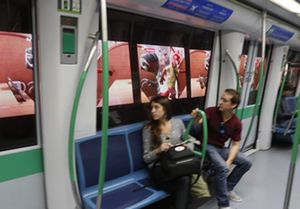 Metro de Madrid pone en marcha un sistema de publicidad dinmica en tnel