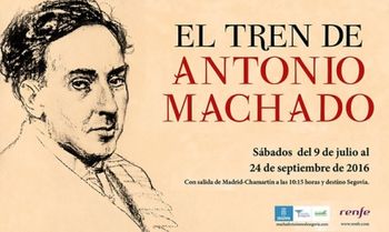 Un total de 1.800 viajeros en el Tren de Antonio Machado Madrid-Segovia en la temporada 2016