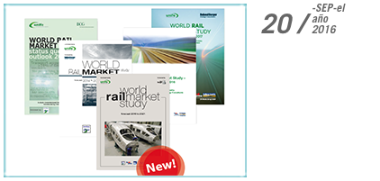 El mercado global de material ferroviario crecerá un 2,6 por ciento anual hasta 2021