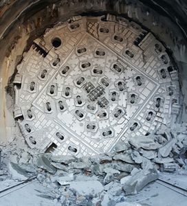 Concluye la perforación del tubo izquierdo del túnel de Bolaños, en Orense