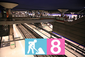 La lnea 8 de Metro de Madrid cierra maana por obras de renovacin hasta el 18 de abril