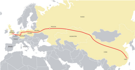 Llega a Londres el primer tren chino de mercancías