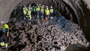 Calado el segundo tubo de los túneles de Zumarraga, los más largos del tramo guipuzcoano de la Y Vasca