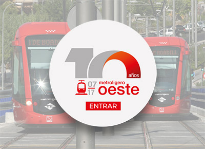 Hoy se cumple el décimo aniversario de la puesta en servicio de Metro Ligero Oeste en Madrid