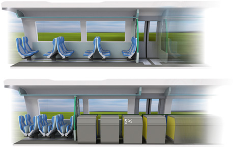 Presentado un coche con mobiliario abatible diseñado por 42 Tecnology