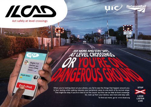 Mañana se celebra la novena edición del Día Internacional de Sensibilización en los Pasos a Nivel