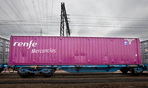 Nuevo Teco internacional de Renfe Mercancías entre Huesca, Barcelona y Lyon