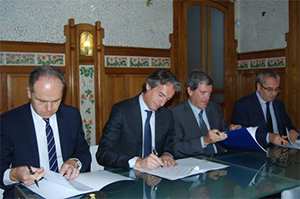 Suscrito un convenio para la ejecución de actuaciones de mejora en la línea Sagunto-Teruel-Zaragoza