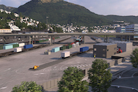 Terminal de mercancas cero emisiones en la ciudad noruega de Bergen