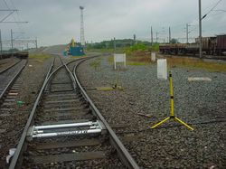 B�sculas din�micas port�tiles para el pesaje de carga por eje de los trenes de mercanc�as 