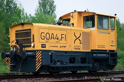 Pruebas en Finlandia de una locomotora de maniobras autnoma