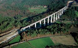Finalizado el viaducto de Martixe, en el municipio pontevedrs de Silleda