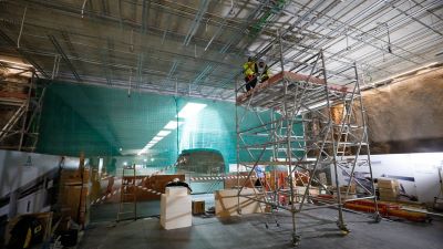 Las obras de la sala multiusos la estacin Alczar Genil del Metro de Granada finalizan en junio