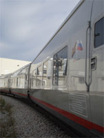 Cuatro coches del Tren Hotel Pendular de Talgo viajan a Rusia 