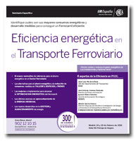 Seminario Eficiencia energtica en el transporte ferroviario los das 24 y 25 de febrero